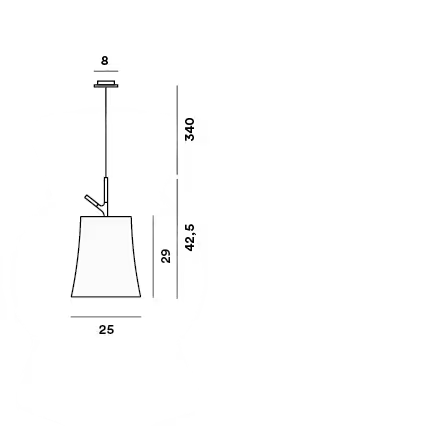 Birdie Grande Single Pendant