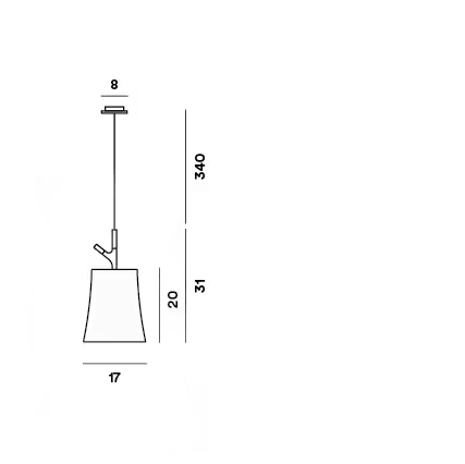 Birdie Piccola Single H 10M Pendant