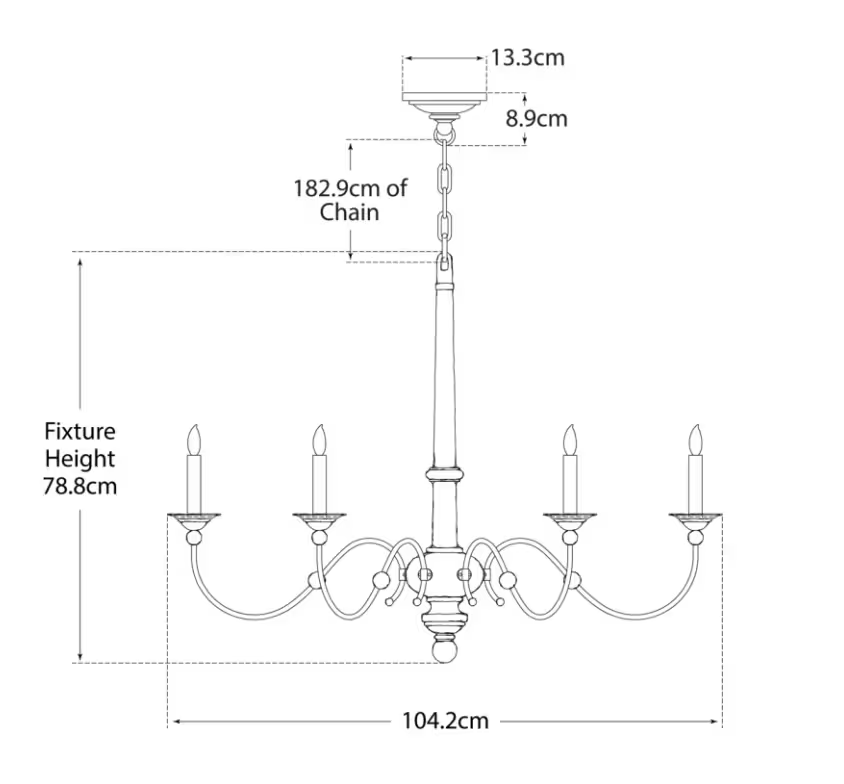 Country Small Chandelier