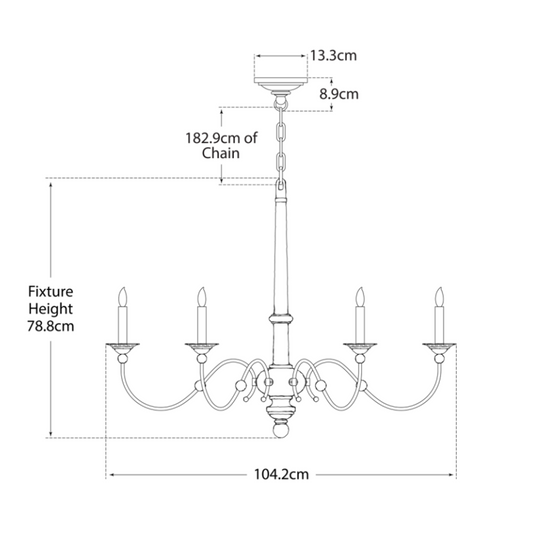 Country Small Chandelier