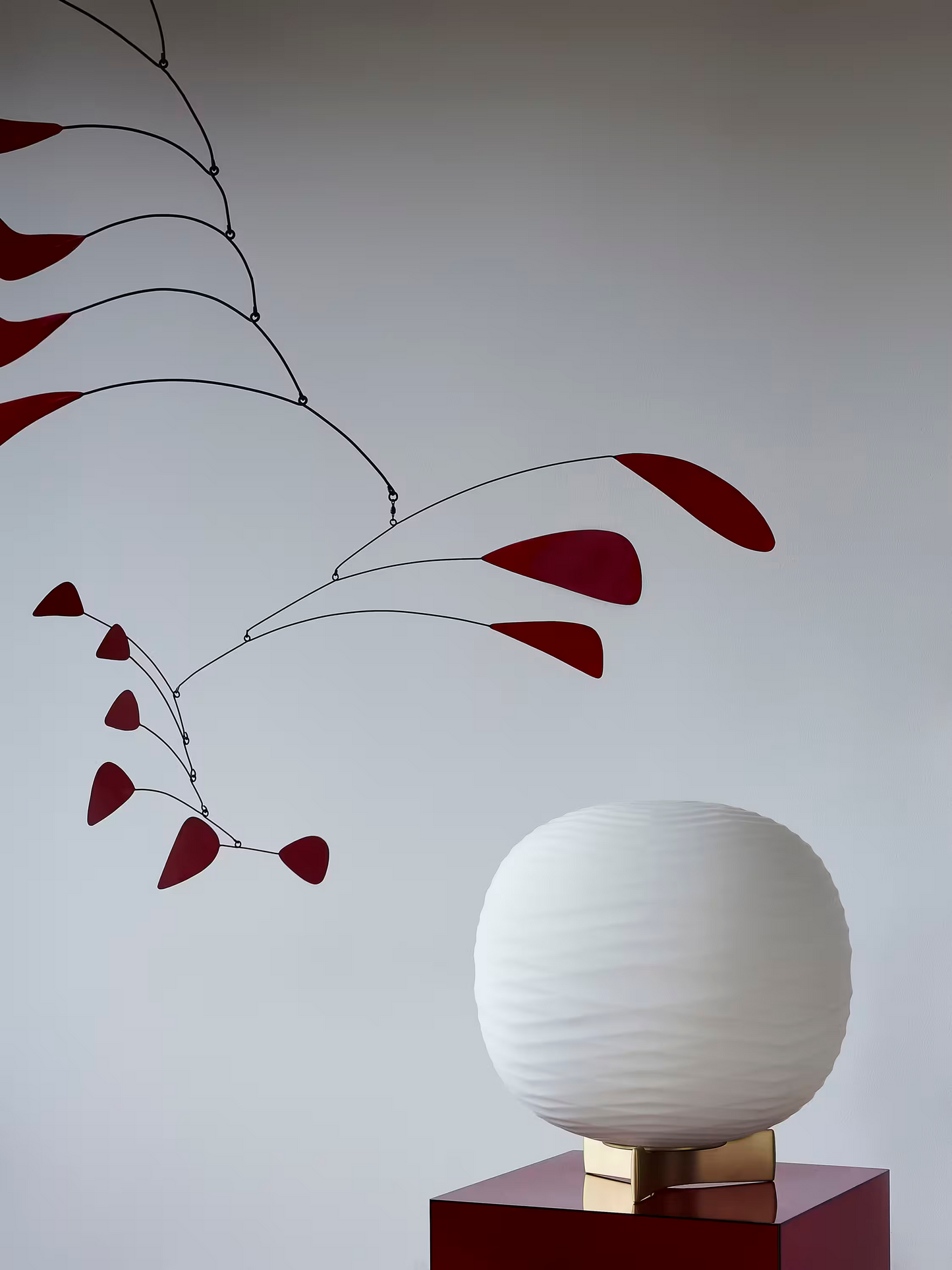 Gem Blown Glass Table Lamp with Gold-Plating Satin Aluminium