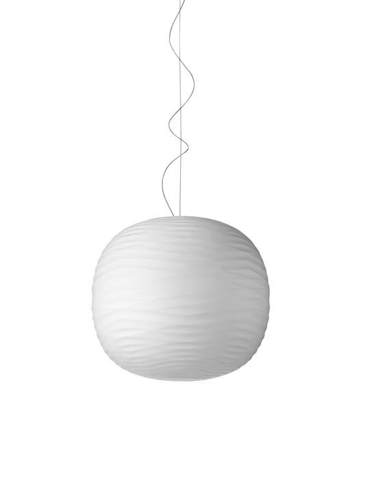 Gem Single H 10M E27 Pendant with Blown Acid-Etched Glass