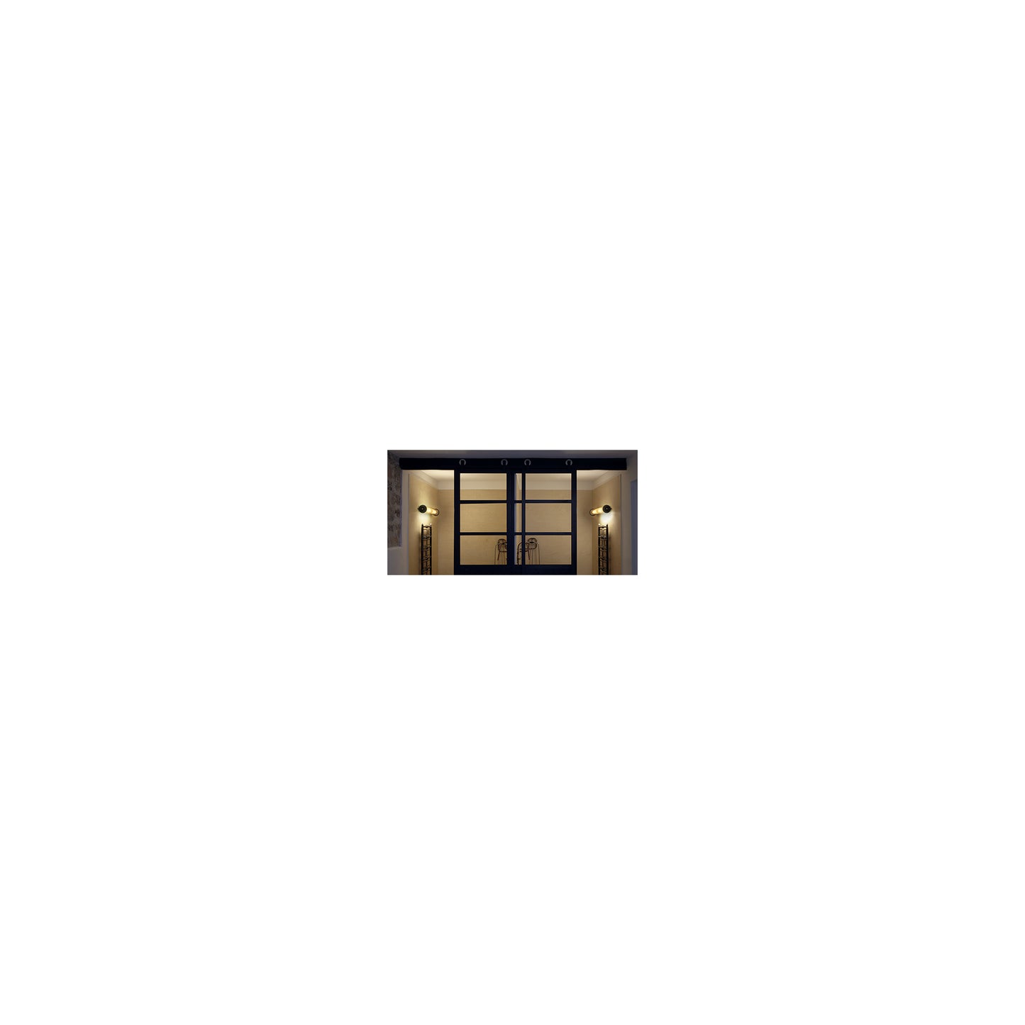 In The Tube ITT 100-350 Silver Mesh Wall Light with Borosilicate Glass