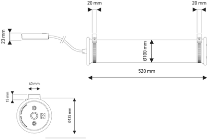 DCW éditions In The Tube Decorative Wall Light