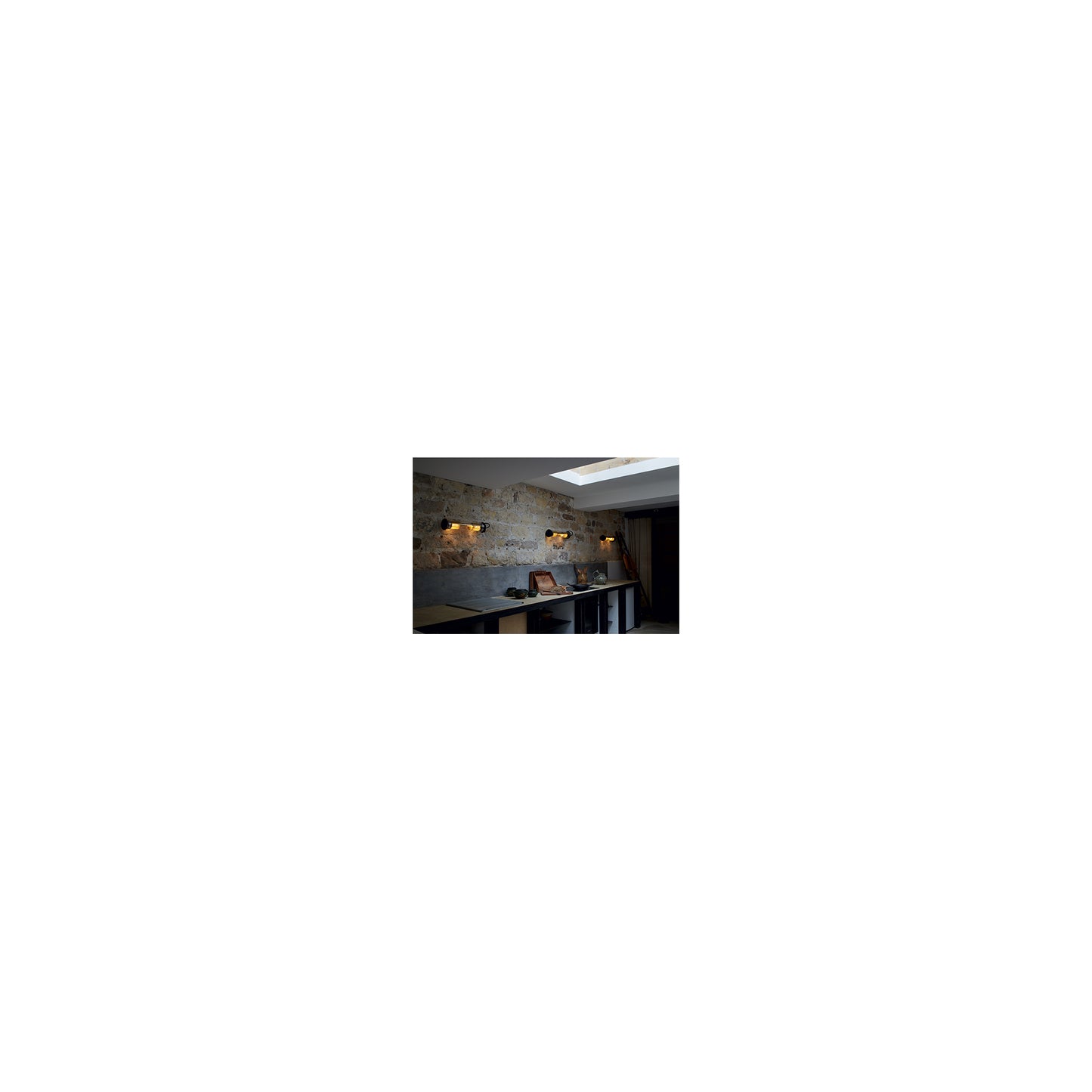 In The Tube ITT 100-500 Silver Mesh Wall Light with Borosilicate Glass
