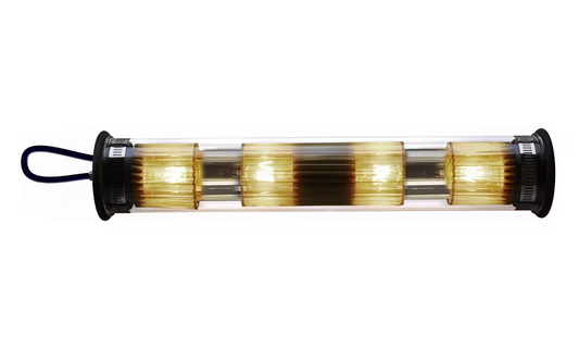 In The Tube ITT 120-700 Gold Mesh Wall Light with Borosilicate Glass