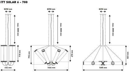 DCW éditions In The Tube Chandelier