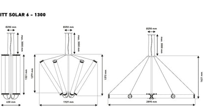 DCW éditions In The Tube Chandelier
