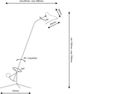 DCW éditions Mantis BS1 Floor Lamp