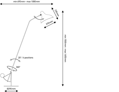 DCW éditions Mantis Floor Lamp