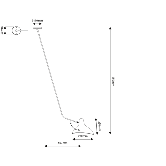 DCW éditions Mantis Pendant