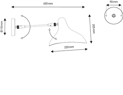 DCW éditions Mantis Wall Light