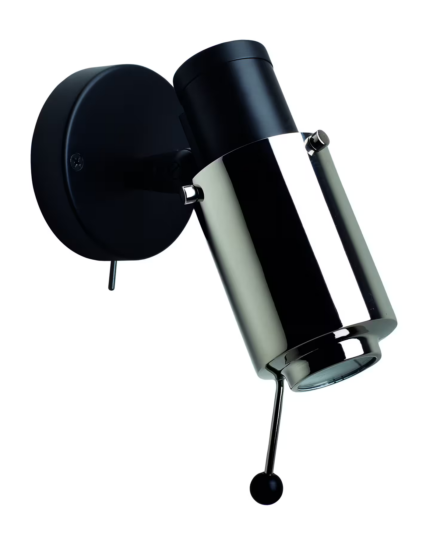 Biny Spot Matt Black Body LED Wall Light with Switch