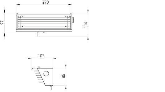 Biny Box 2 Switch LED Wall Light