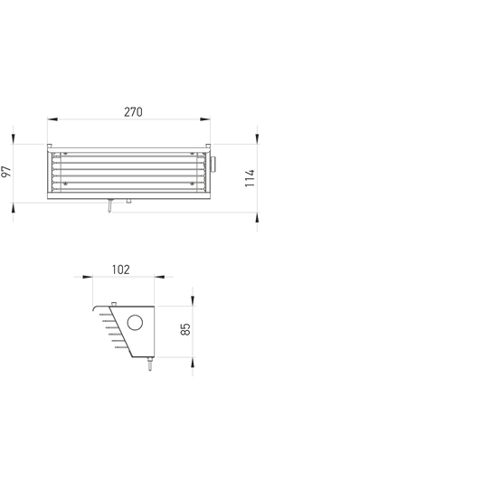 Biny Box 2 Switch LED Wall Light