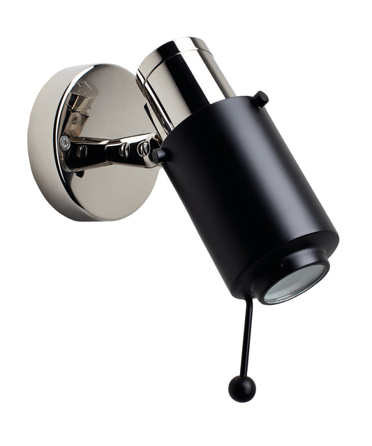 Biny Spot Polished Nickel Body LED Wall Light Without Switch