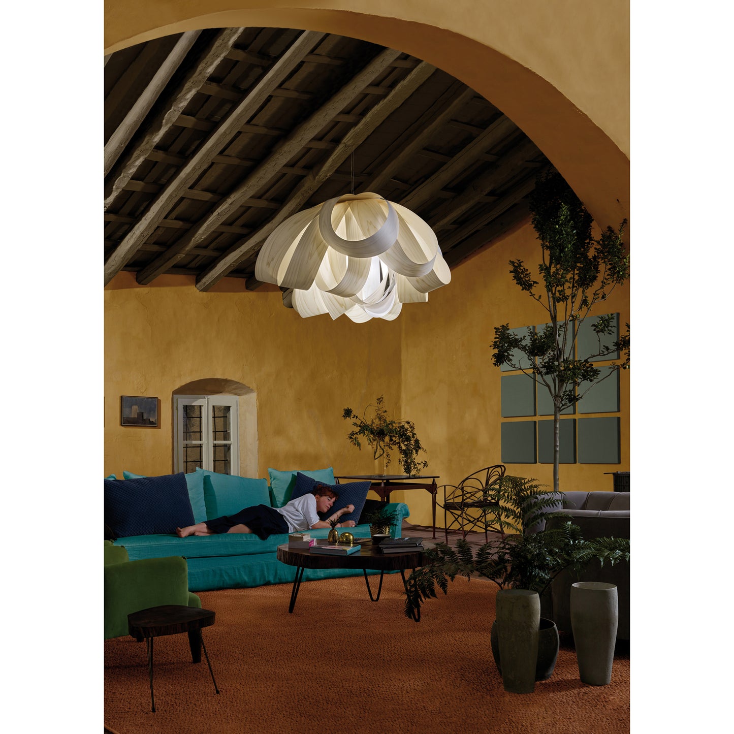 Agatha Large Pendant with Elegant Interlacing Whorls