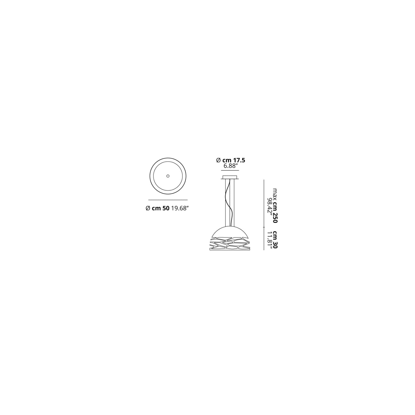 Kelly Dome 50 Small Pendant