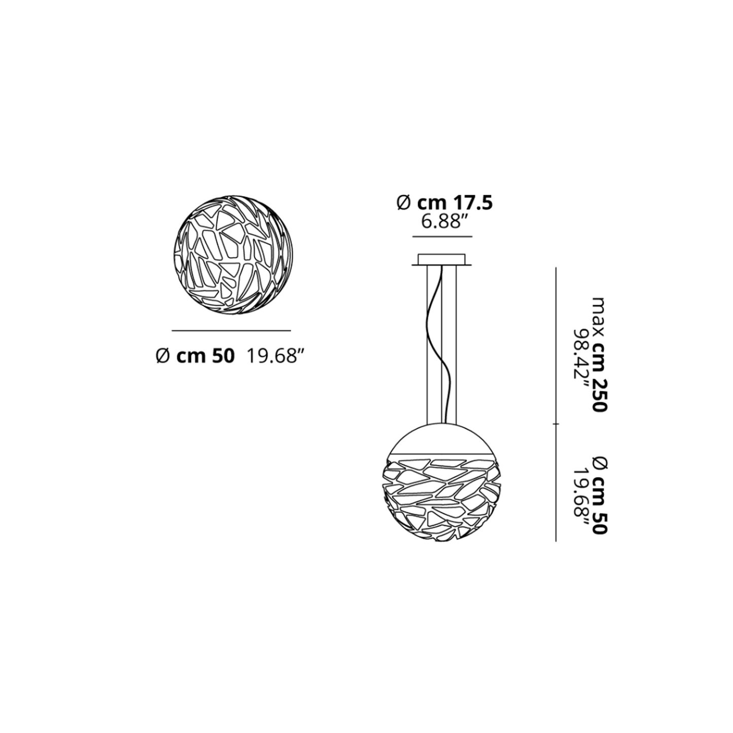 Kelly Sphere 50 Medium Pendant