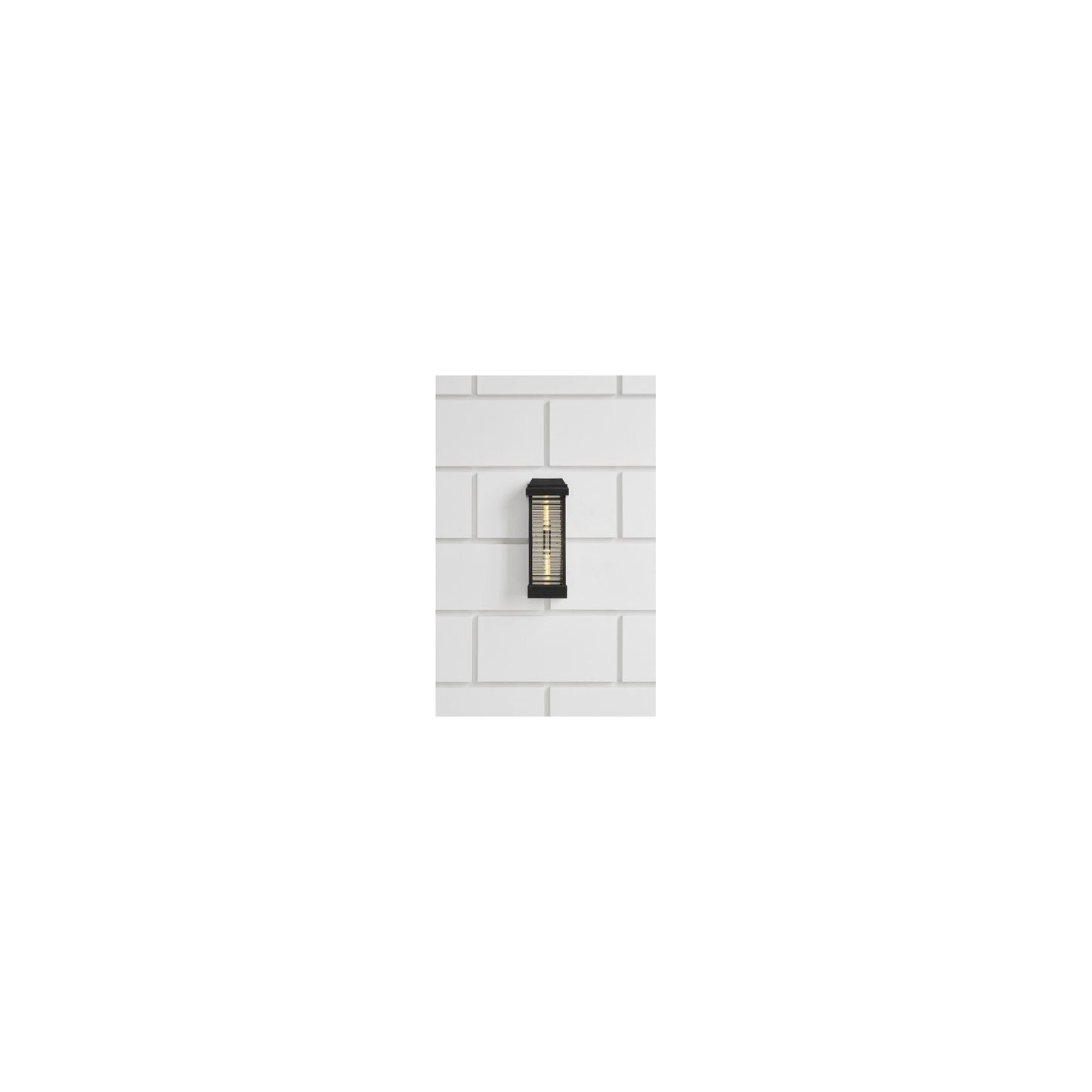 Dunmore Tell Curved Glass Louver Sconce