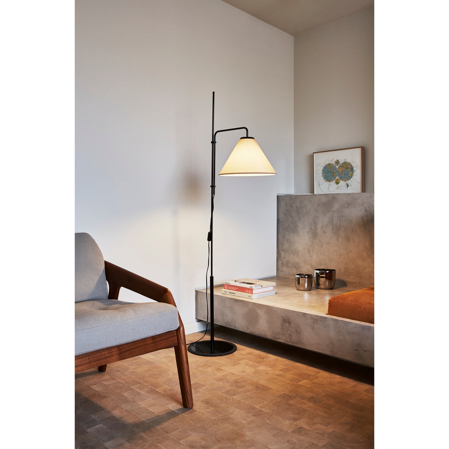 FuniculÃ­ Fabric Adjustable Floor Lamp