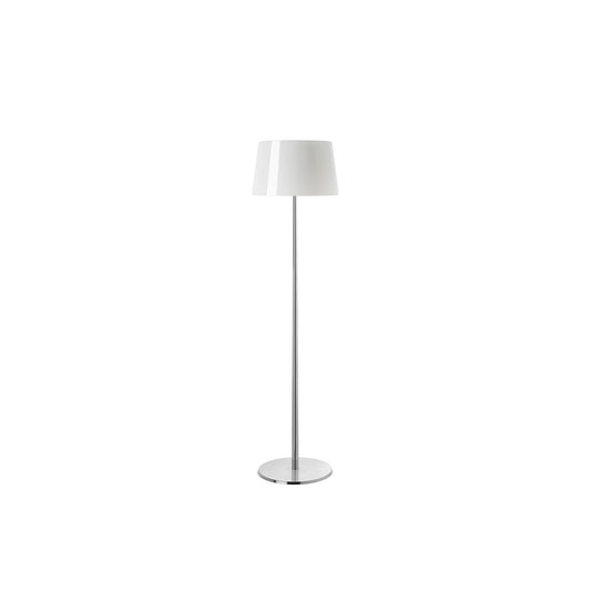 Lumiere XXL Extra-Large Aluminium Floor Lamp with Blown Glass Diffuser
