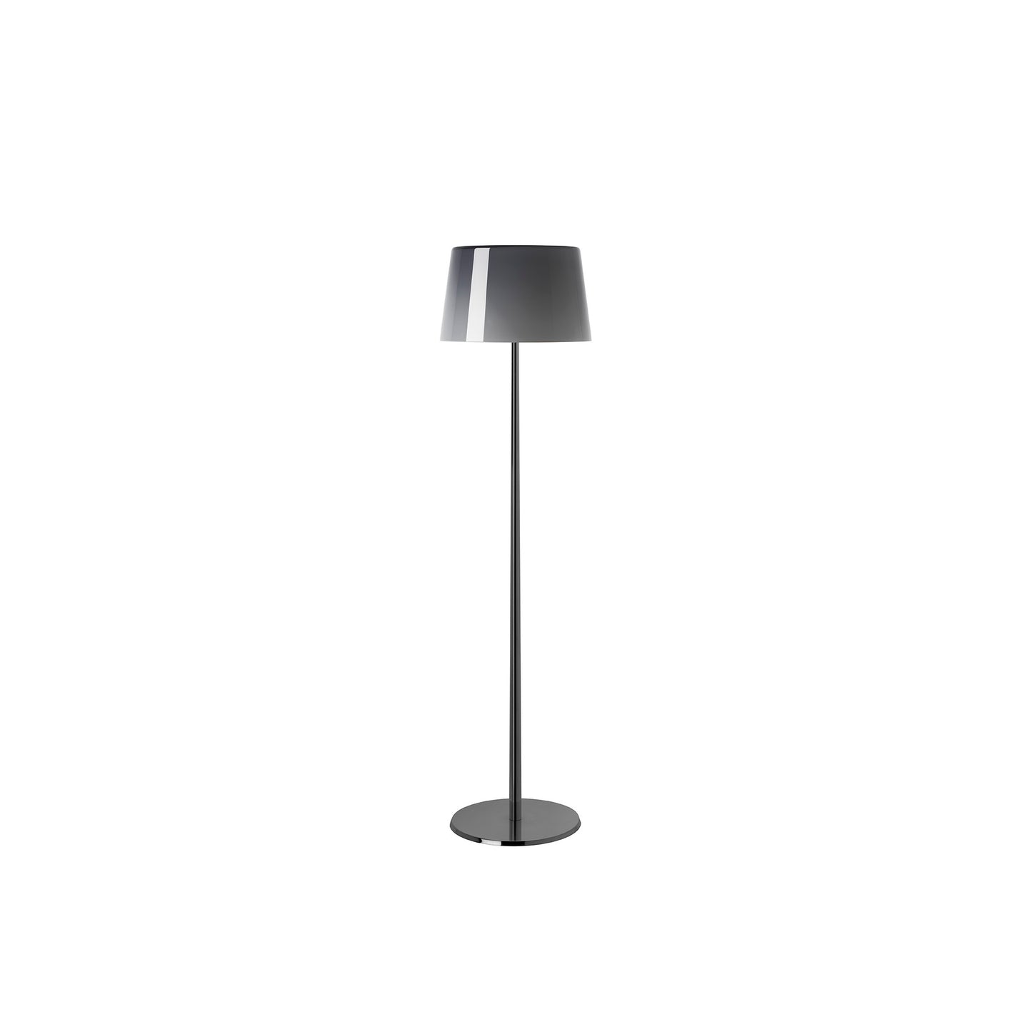 Lumiere XXL Extra-Large Chrome Floor Lamp with Blown Glass Diffuser