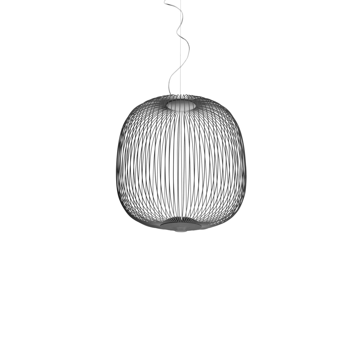 Spokes 2 LED Pendant with Varnished Steel & Aluminium