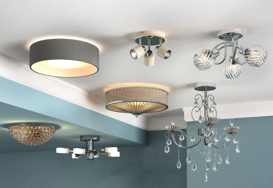 Dar OSLO 3lt Flush Ceiling Light