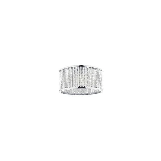Nantes Three-Light Polished Chrome Flush Mount