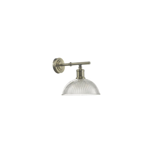 Dara Wall Light Antique Brass & Glass