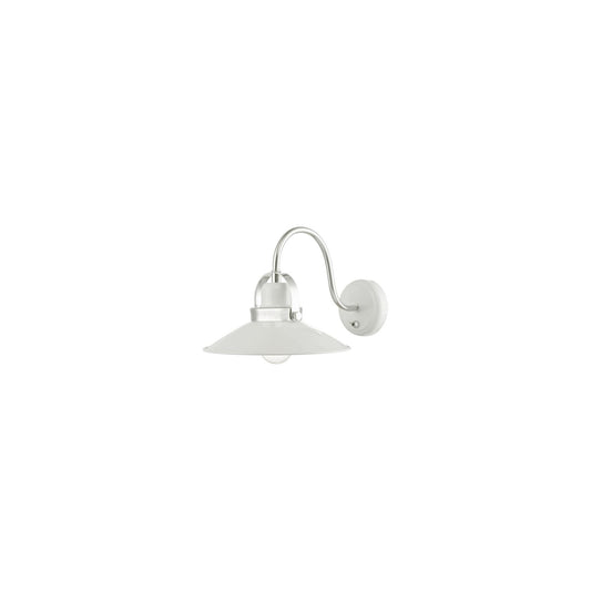 Liden Wall Light White & Polished Chrome
