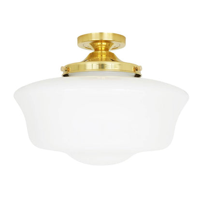 Mullan Lighting Schoolhouse Semi-Flush Ceiling Light