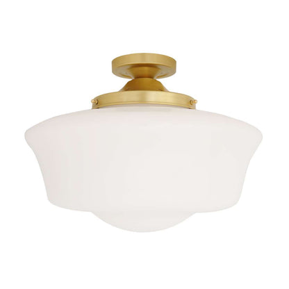 Mullan Lighting Schoolhouse Semi-Flush Ceiling Light