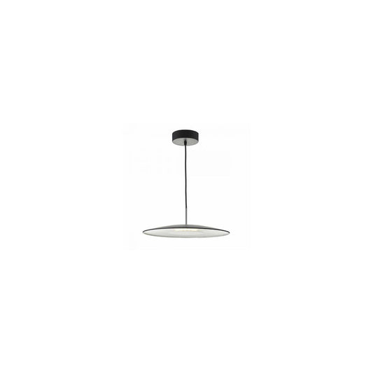 Enoch Single LED Pendant with Stainless Steel Detailing