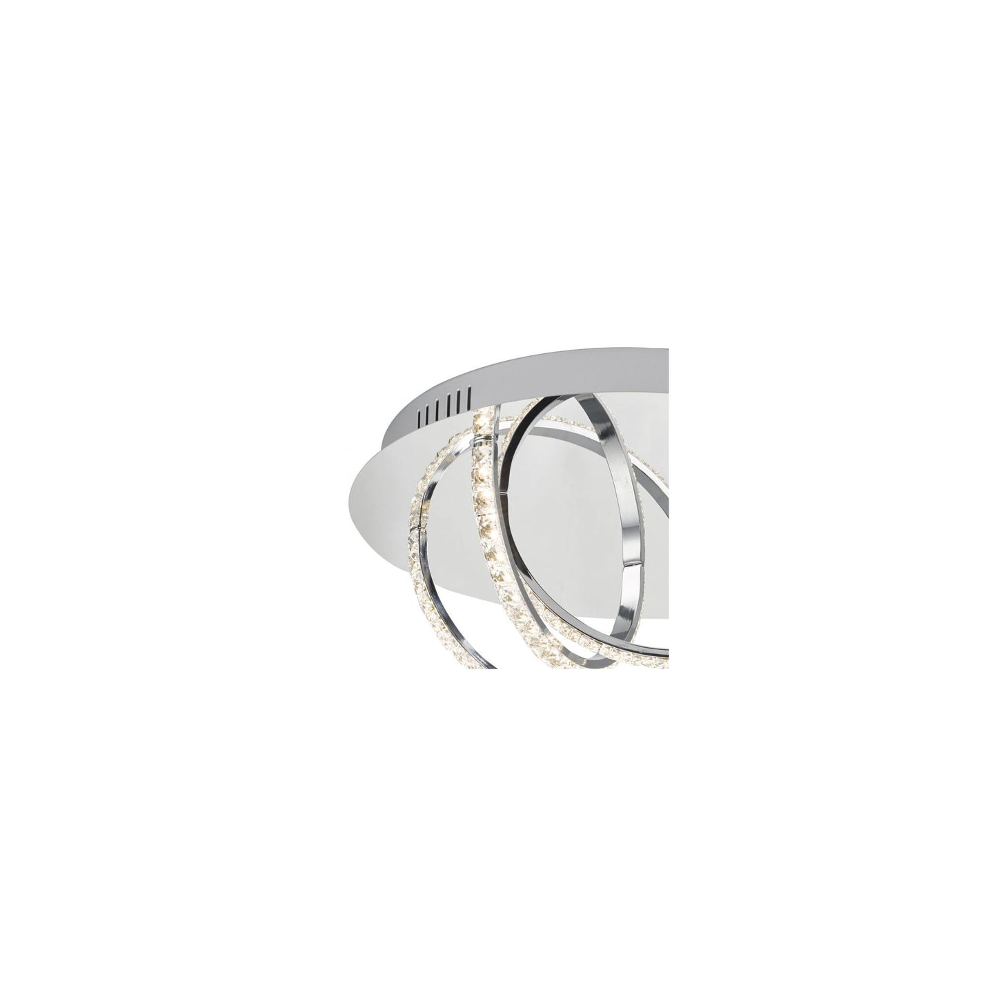 Zancara 4-Light LED Semi Flush Polished Chrome