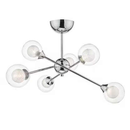 Dar Zeke Semi-Flush Ceiling Light