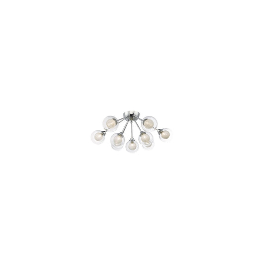 Zeke 9-Light Semi Flush Polished Chrome