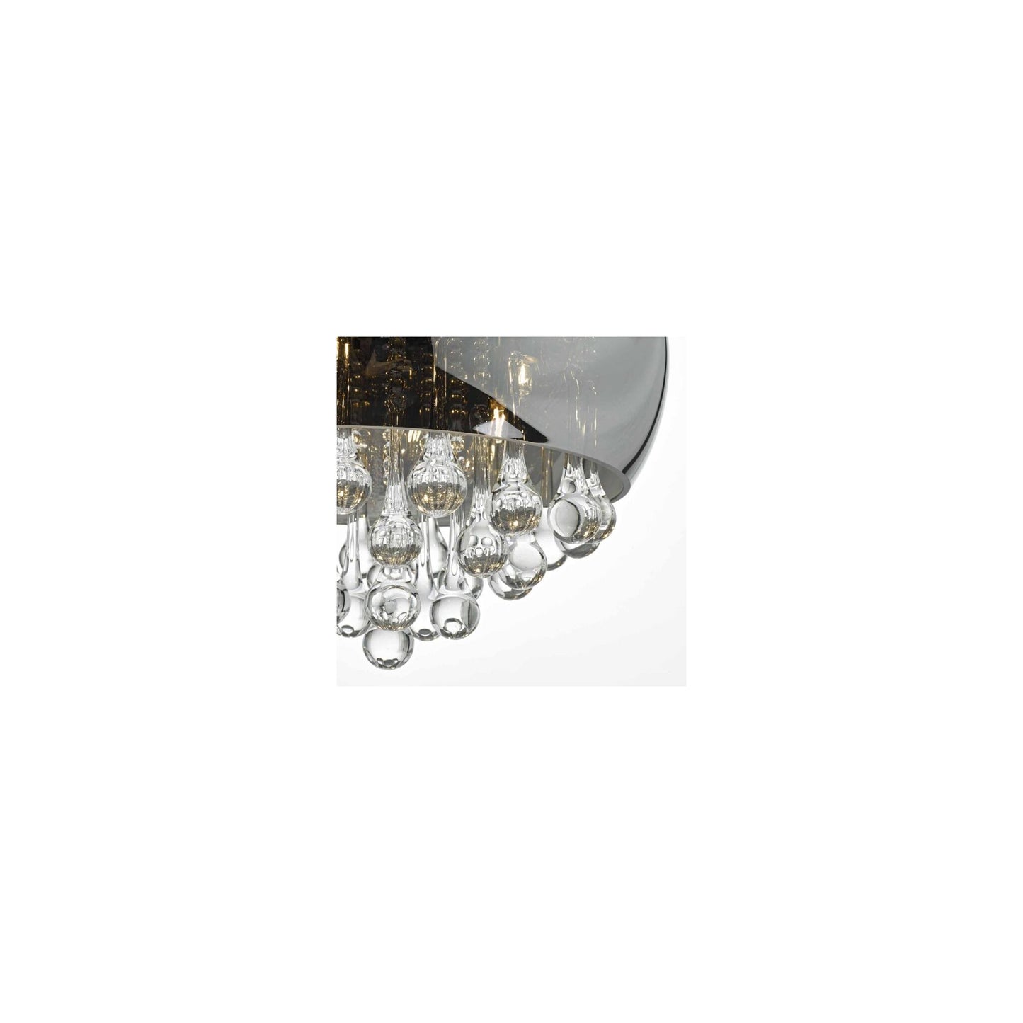 Giselle 5-Light Pendant Smoked with Glass Beads