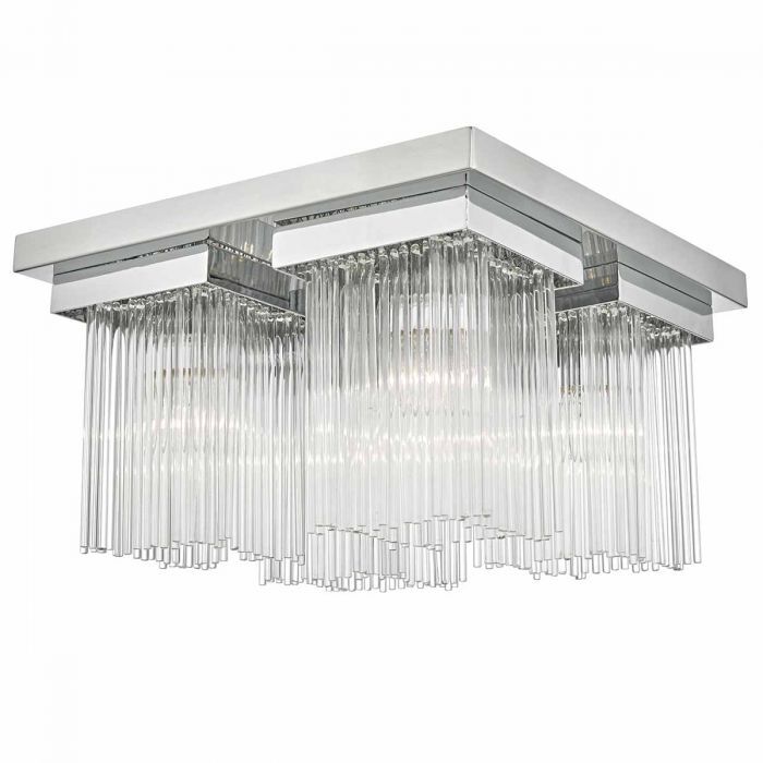 Odette 4-Light Flush Polished Chrome
