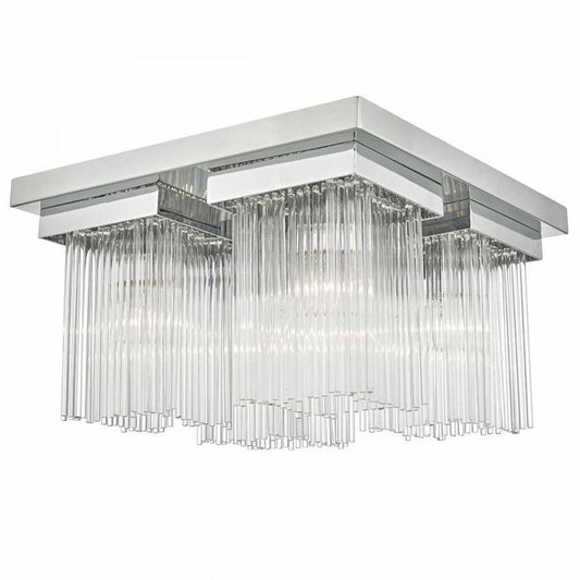 Odette 4-Light Flush Polished Chrome