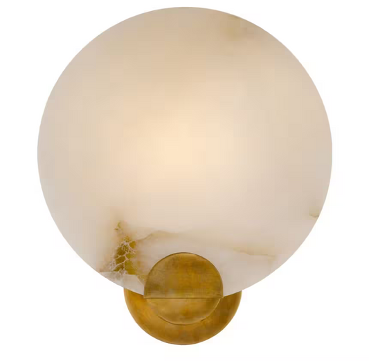 Iveala Single Sconce with Alabaster Shade