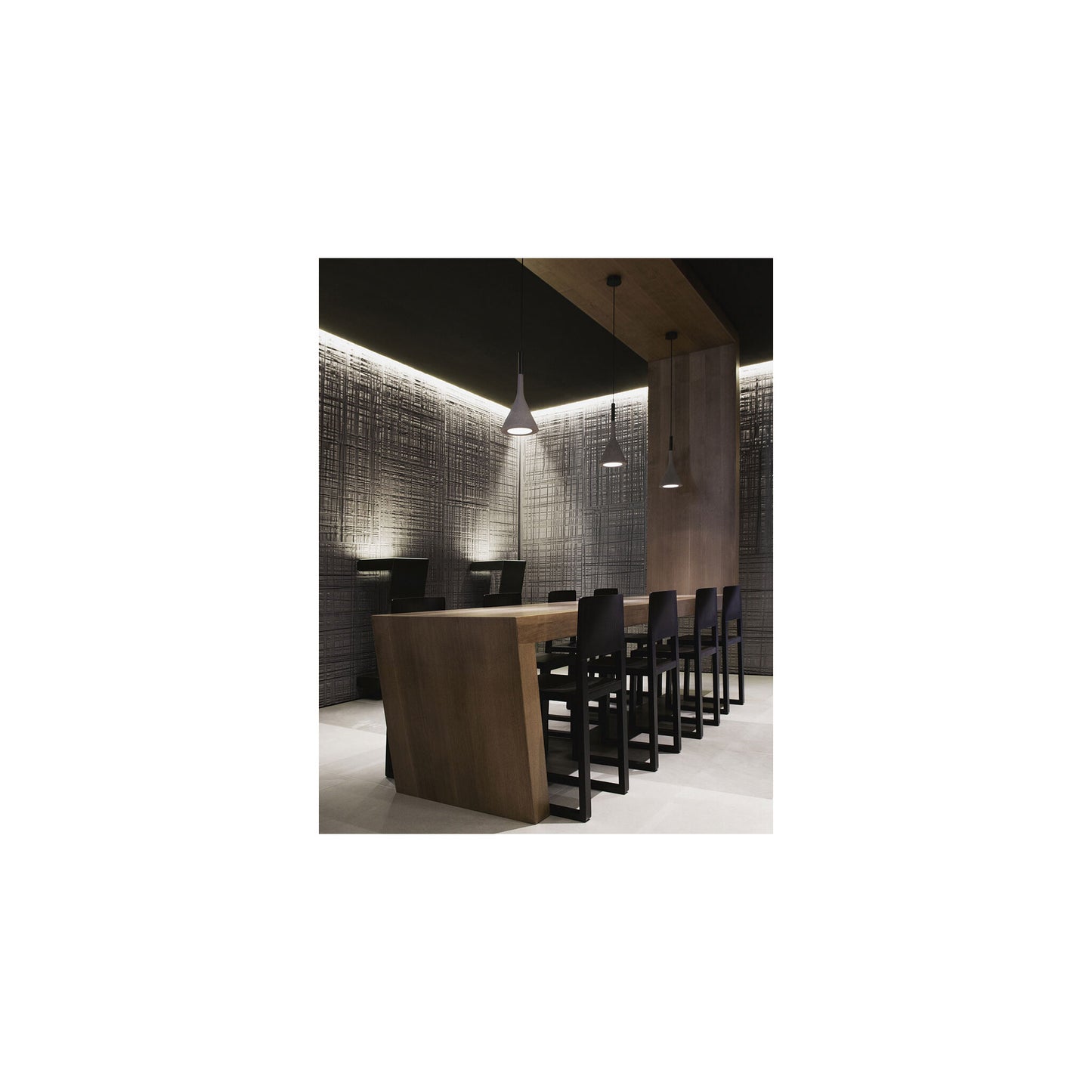 Aplomb Mini Texture Pendant with Concrete & Aluminium