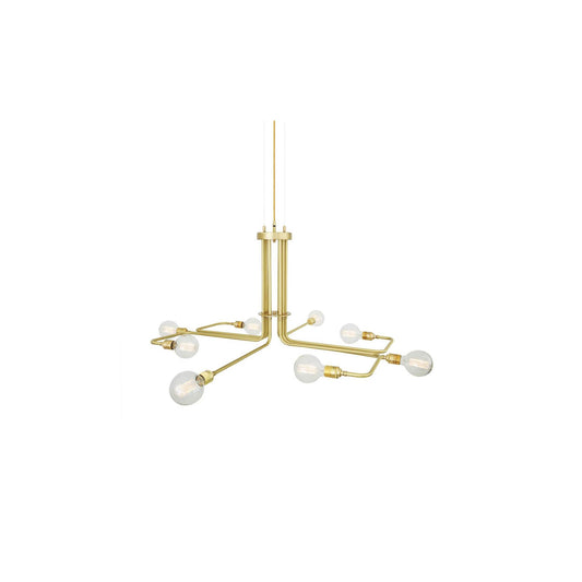 Amman 8-Light Chandelier Brass