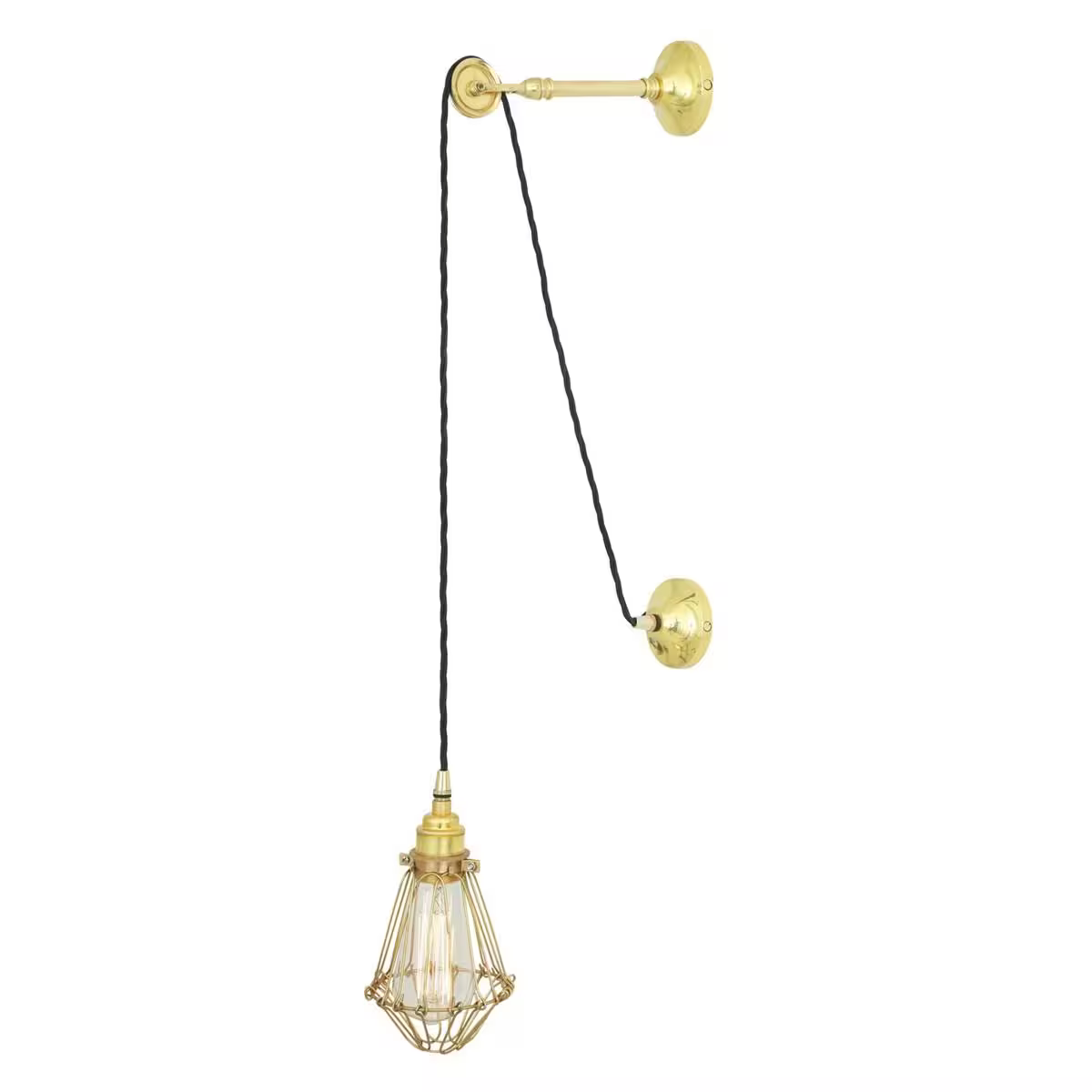 Apoch Vintage Pulley Cage Wall Light