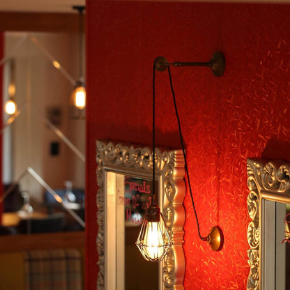 Mullan Lighting Apoch Pulley Cage Wall Light