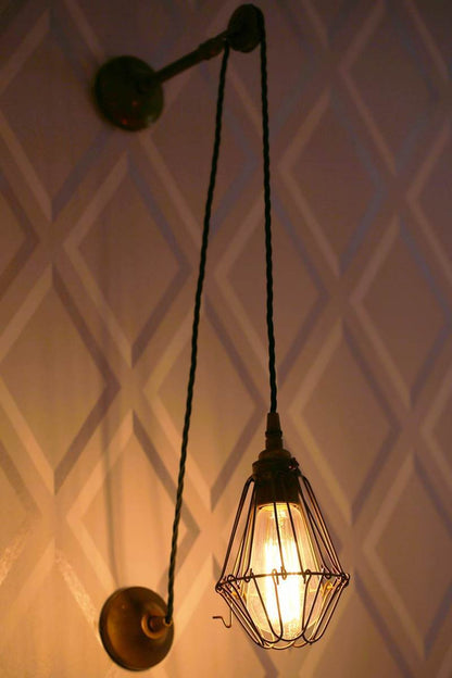 Mullan Lighting Apoch Pulley Cage Wall Light