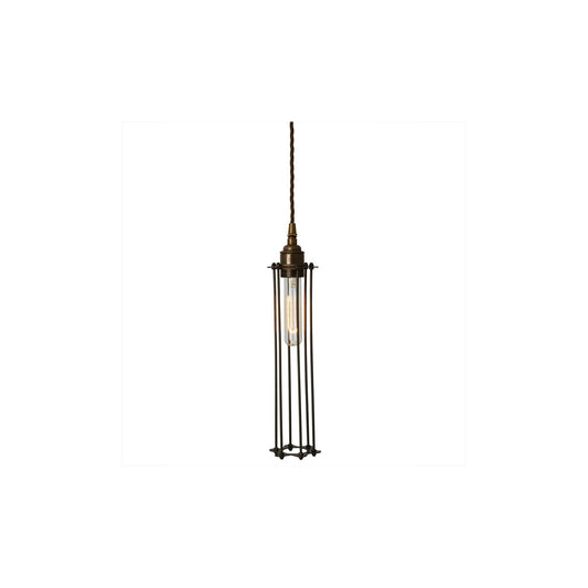 Beirut Industrial Pendant with Black Cage
