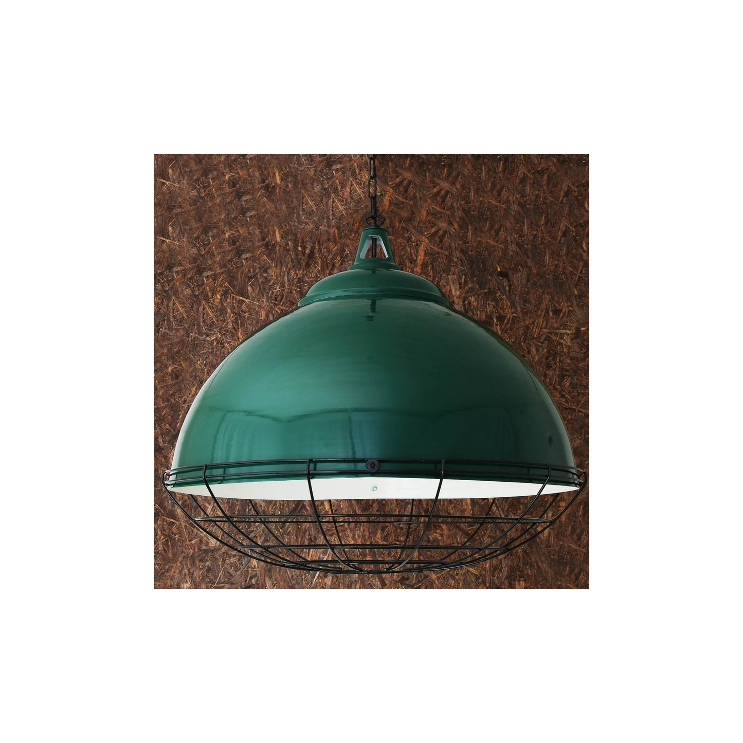 Brussels Single Pendant with Powder Coated Cage