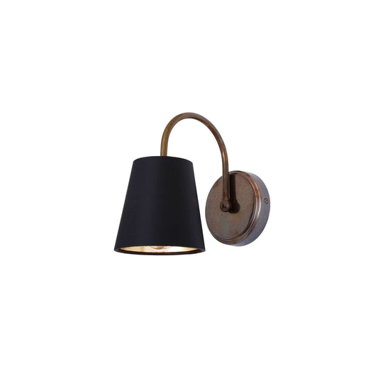 Carrick Contemporary Wall Light with Slender Curved Arm